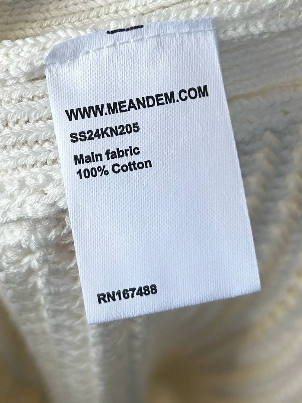 ME + EM Cotton Cardigan Dress in White Size Large Coastal Quiet Luxury